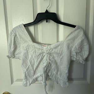 White crop top, no stains/ worn a few times